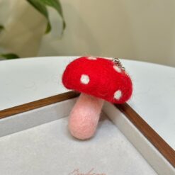 尼泊爾手工羊毛氈娃娃｜小蘑菇