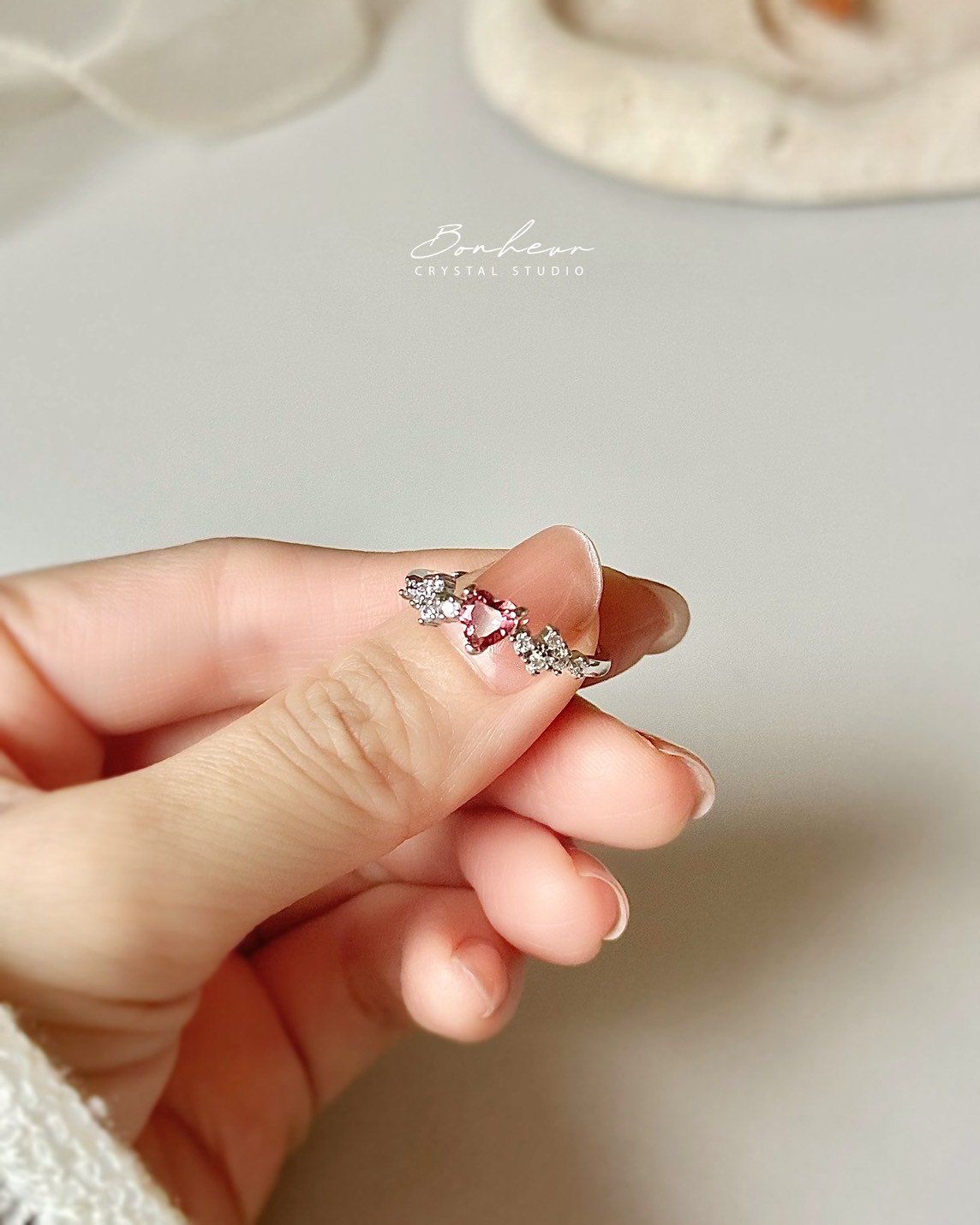 碧璽925銀戒指(銀托)#09:圖片 3