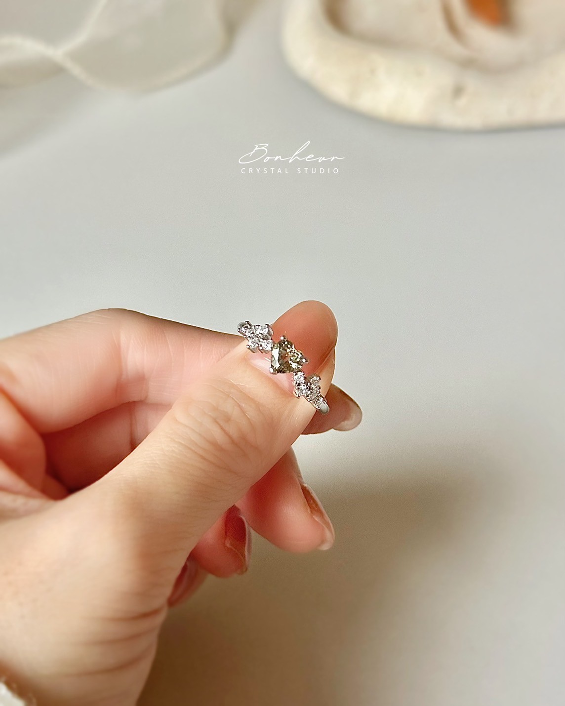 碧璽925銀戒指(銀托)#09:圖片 5