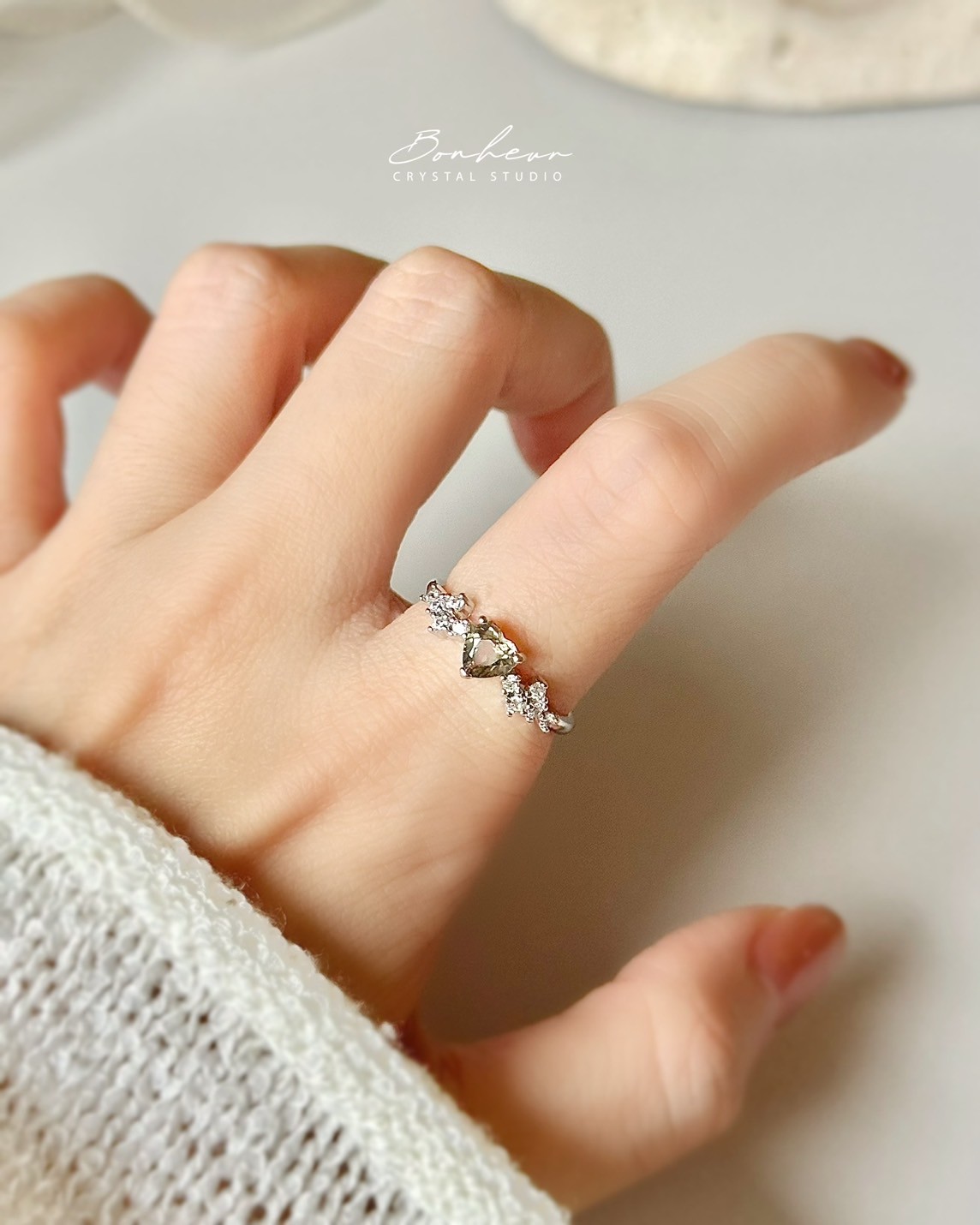 碧璽925銀戒指(銀托)#09:圖片 4