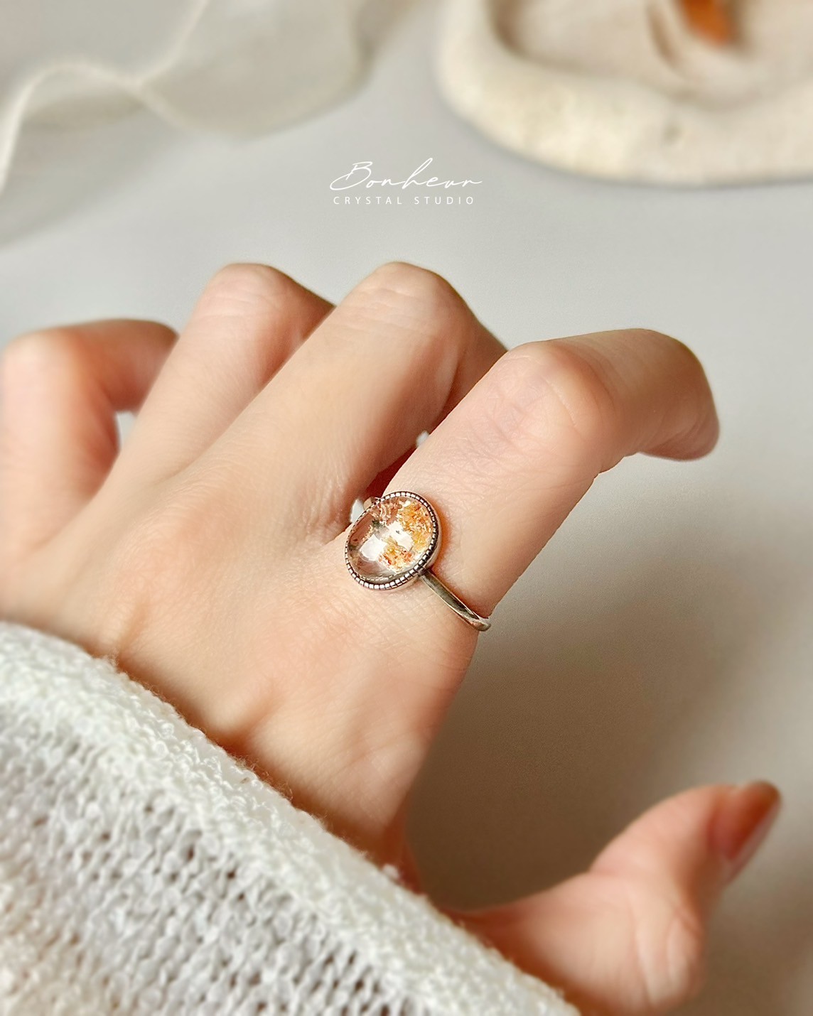 幽靈水晶925銀戒指(銀托)#05:圖片 3