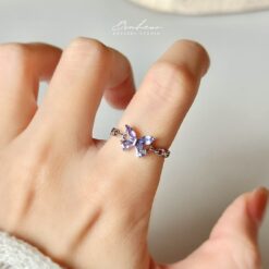 坦桑石925銀戒指(銀托)#22