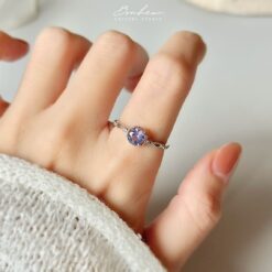 坦桑石925銀戒指(銀托)#19