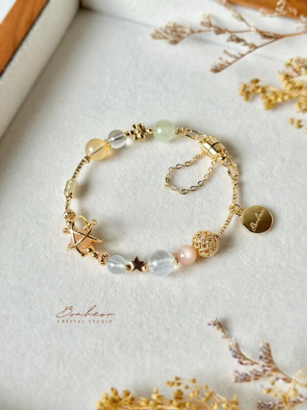 【生命靈數手鍊｜柔光系-鍍k金】六大解析 × 能量補位 × 儀式祈願